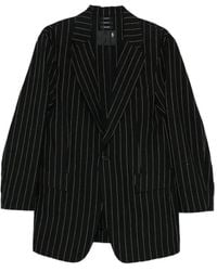 R13 - Buttoned Pinstripe Blazer - Lyst