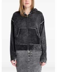 DIESEL - Reverse-Print Hooded Cardigan - Lyst