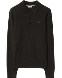 Burberry - Polo Con Ricamo Equestrian Knight - Lyst