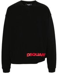 DSquared² - Logo-Print Cotton Sweatshirt - Lyst