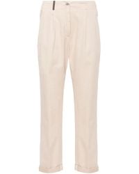 Peserico - Cropped Tapered Trousers - Lyst