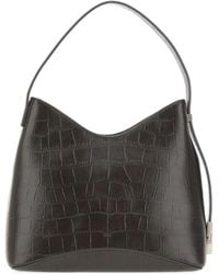OSOI - Crocodile-Effect Leather Shoulder Bag - Lyst