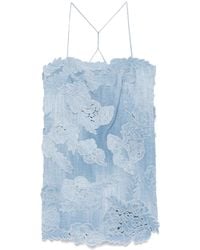 Ermanno Scervino - Abito Corto Con Applicazione - Lyst