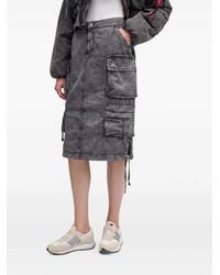 Alpha Industries - Cargo-Pockets Midi Skirt - Lyst