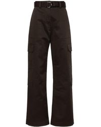 MSGM - Gabardine Cargo Pants Clothing - Lyst