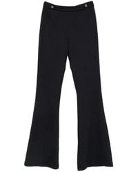 Liu Jo - Button-Detail Flared Trousers - Lyst