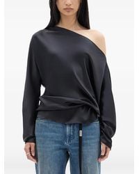Ann Demeulemeester - "Roos Bias" Cut Drop Shoulder Top - Lyst