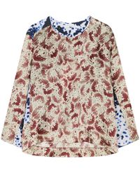 Dries Van Noten - Camiseta asimétrica estampada - Lyst