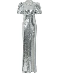 Rebecca Vallance - Olympia Short-Sleeve Embellished Maxi Dress - Lyst