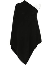SERGIO MORETTI FIRENZE - One-Shoulder Asymmetric-Hem Poncho - Lyst