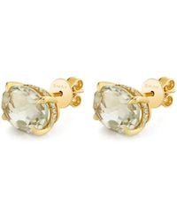 SHAY - 18K Amethyst And Diamond Stud Earrings - Lyst