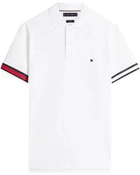 Tommy Hilfiger - Striped Trim Polo Shirt - Lyst
