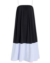 Proenza Schouler - Saria Contrast Crepe Dress - Lyst
