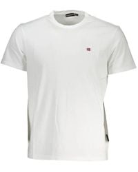 Napapijri - Logo-Embroidered T-Shirt - Lyst