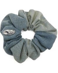 DIESEL - Logo-Plaque Scrunchie - Lyst