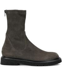 Guglielmo Rotta - Suede Zip-Up Boots - Lyst