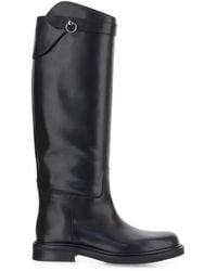 Poeve - Strap-Detail Leather Boots - Lyst