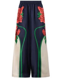 La DoubleJ - Placed Floral Trousers - Lyst