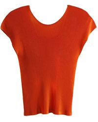Pleats Please Issey Miyake - Short-sleeve Pleated Top - Lyst