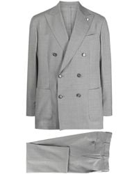 Luigi Bianchi - Virgin Wool Double-breasted Suit - Lyst