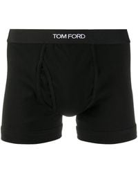 Tom Ford - Shorts Mit Logo-Bund - Lyst