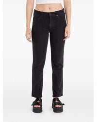 Wrangler - Jean Slim À Patch Logo - Lyst