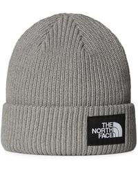 The North Face - Salty Logo-Patch Beanie Hat - Lyst
