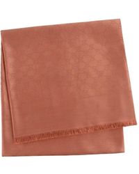 Gucci - Gg Silk Wool Lamé Shawl - Lyst