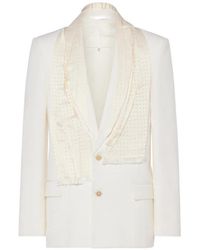 Maison Margiela - Blazer À Empiècement Au Col - Lyst