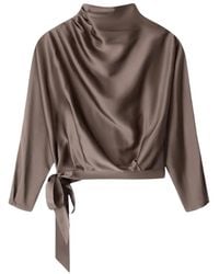 STAUD - Haut Phoebe En Soie - Lyst