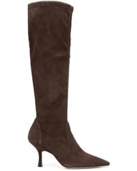 Stuart Weitzman - 90Mm Leather Knee-High Boots - Lyst