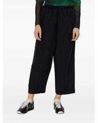 Y-3 - Elasticated Cropped Trousers - Lyst