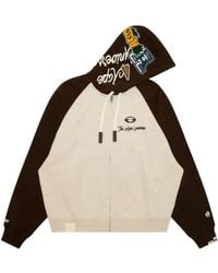 Aape By A Bathing Ape - Varsity-Patch Zip-Up Hoodie - Lyst