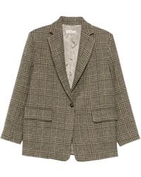 Antonelli - Flambé Checked Single-Breasted Blazer - Lyst