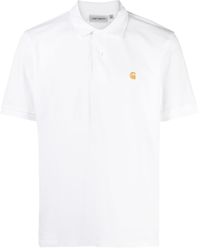 Carhartt - Embroidered-logo Cotton Polo Shirt - Lyst