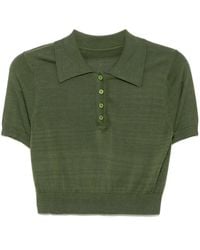 Cynthia Rowley - Knitted Polo Top - Lyst