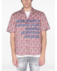 DSquared² - Floral-Print Shirt - Lyst