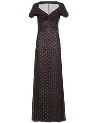 Mar De Margaritas - Benedetta Floral-Print Twist-Detail Maxi Dress - Lyst