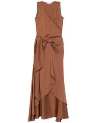 Silk95five - Shangri La Draped V-Neck Dress - Lyst