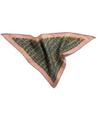 Miu Miu - Printed Twill Scarf - Lyst
