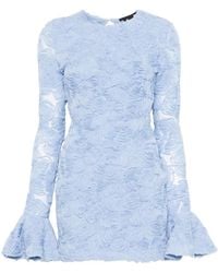 ROTATE BIRGER CHRISTENSEN - Flower Mesh Mini Dress - Lyst