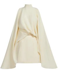 ‎Taller Marmo - Bacall High-Neck Draped Dress - Lyst