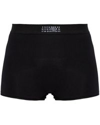 MM6 by Maison Margiela - Logo-Waistband Boxer Shorts - Lyst