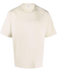 Nanushka - T-shirt en coton à logo brodé - Lyst