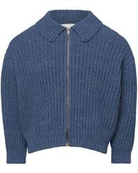 Maison Margiela - Ribbed-knit Zip-up Cardigan - Lyst