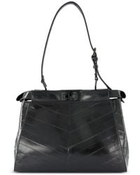 Fendi - Medium Peekaboo Leather Shoulder Bag - Lyst