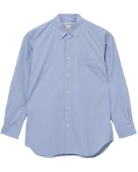 Comme des Garçons - Vertical-Stripe Patch-Pocket Shirt - Lyst
