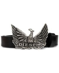 DIESEL - Cinturón B-Phoenix De Piel Con Logo - Lyst