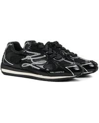 Karl Lagerfeld - Velocette エナメルレザースニーカー - Lyst