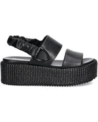 Blauer - Platform Elastic-Strap Sandals - Lyst